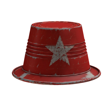 Red Tin Can Hat