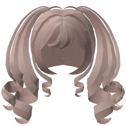 ♡ curly cute big high tweencore pigtails milktea Roblox item