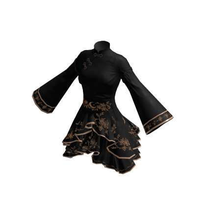 ✧♡✧ Black Gothic Martial Arts Dress