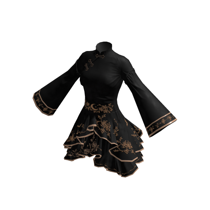 ✧♡✧ Black Gothic Martial Arts Dress