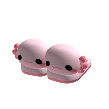 Baby Pink Axolotl Slippers thumbnail