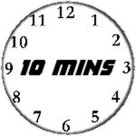 You stayed for 10 minutes