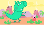 George pig's Dine-Sawr roarrrrrrr