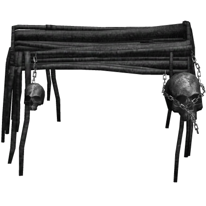 Black Dune Rope Waist Wraps With Skulls thumbnail