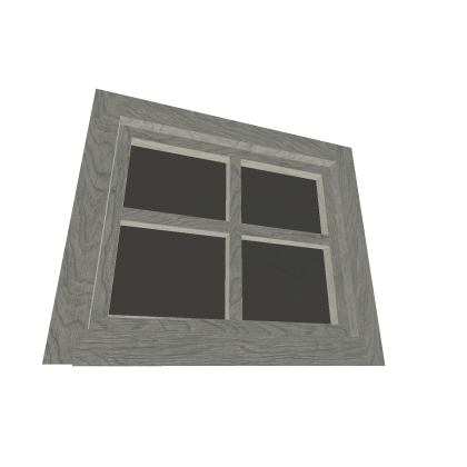 square wooden window