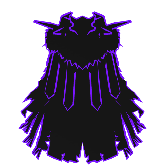 Cartoony Purple Cape