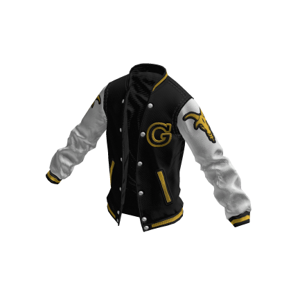 College Jacket | Black White Yellow