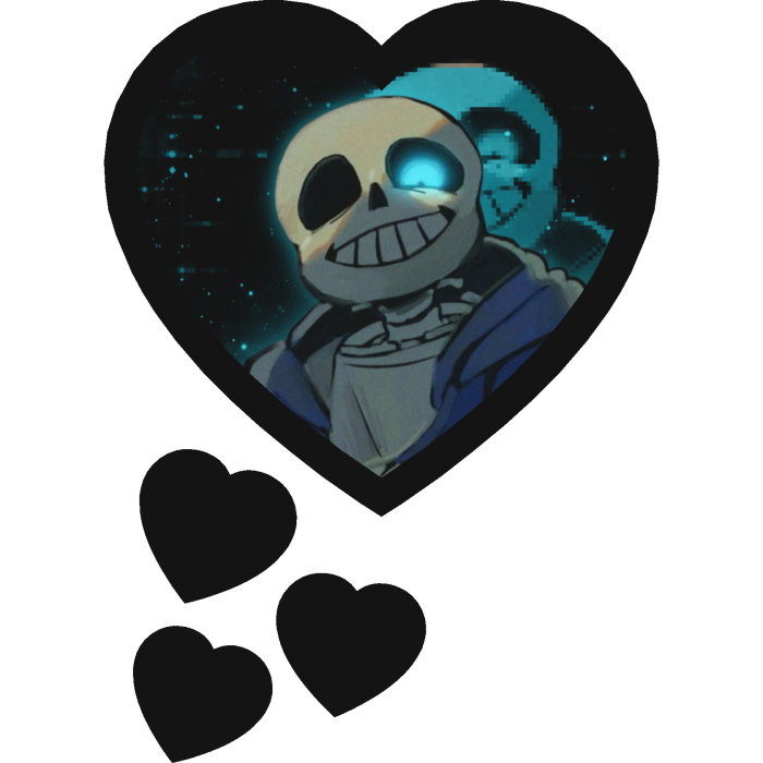 Sans Thinking Hearts Undertale