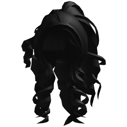 Fluffy Gyaru Bouncy Curls In Black Roblox item