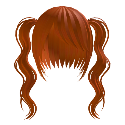 long curled emo pigtails ginger