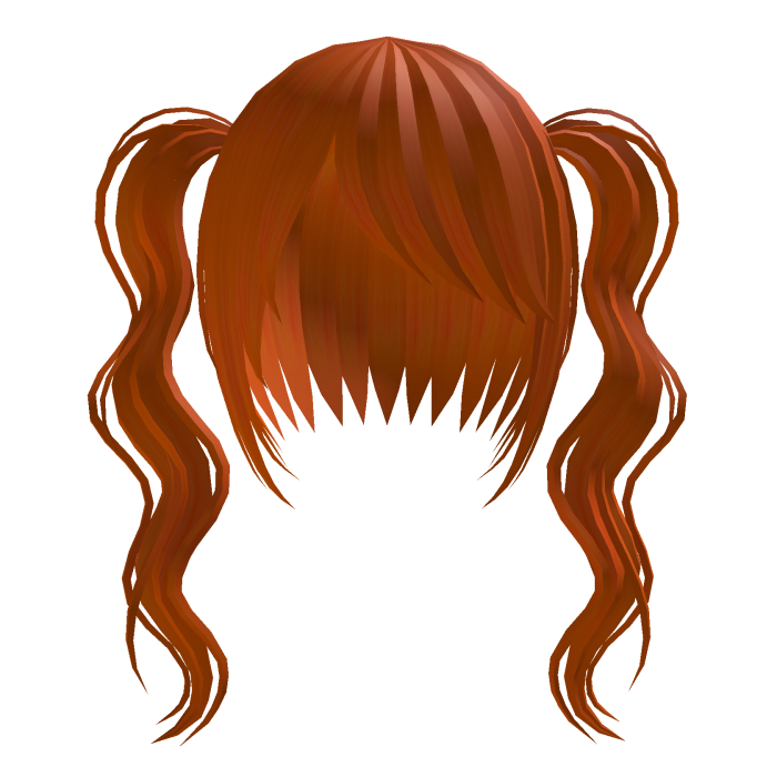 long curled emo pigtails ginger