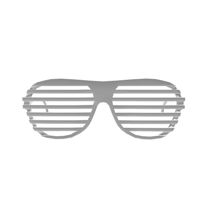Iconic 2000s Hip-Hop White Shutter Shades