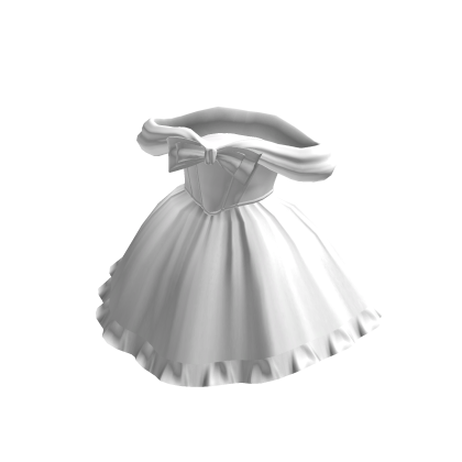 Short Princess White Ball Gown Dress thumbnail