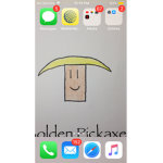 Golden pickaxe club
