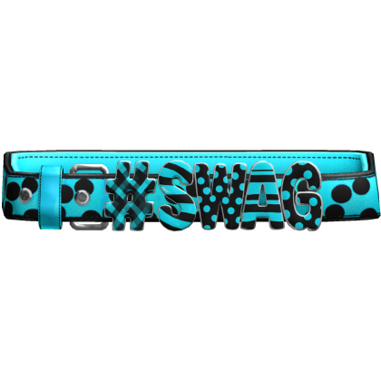 Blue Polkadot " Swag " Y2K Belt