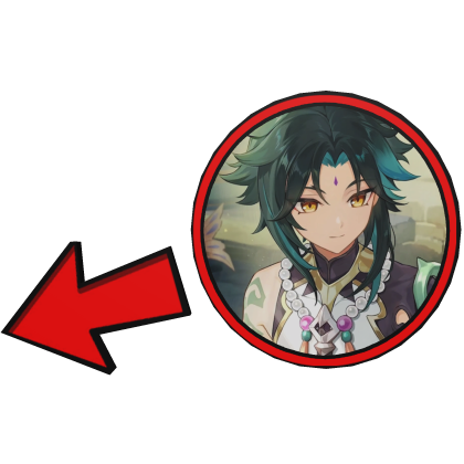 Xiao Pointing Meme Circle Genshin Roblox item