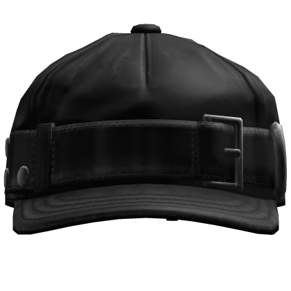 Black Cap with Belt Strap