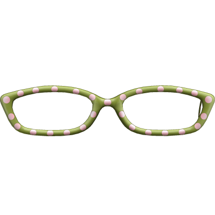 Star Polka Dot Glasses In Green Roblox item