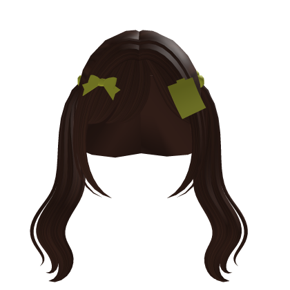 Soft Wavy Twintails (Brown & Yellow) Roblox item