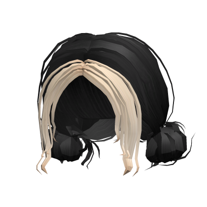 Cheap Black and blonde Messy Cute Buns Hair Roblox item