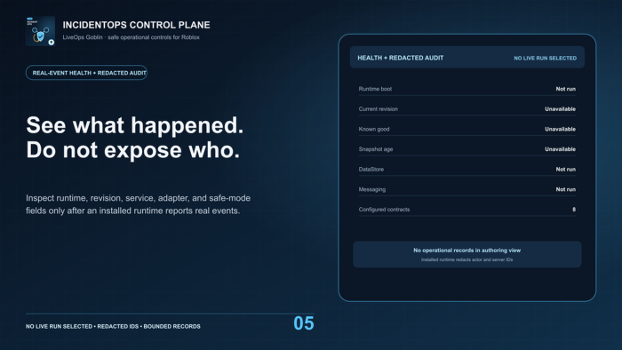 LiveOps Goblin: IncidentOps Control Plane preview 1