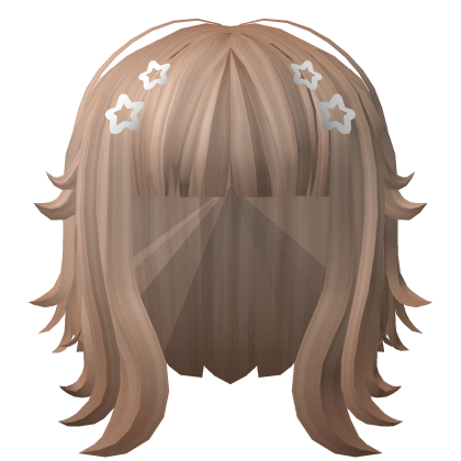 Kawaii Layered Short Hair w/ Stars Blonde Roblox item