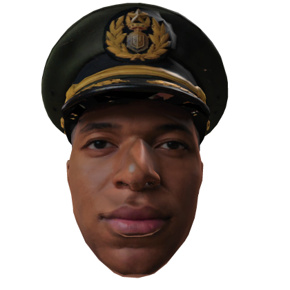 Dictator Mbappe Meme Head [Realistic] thumbnail