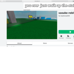 sasuke roblox bob