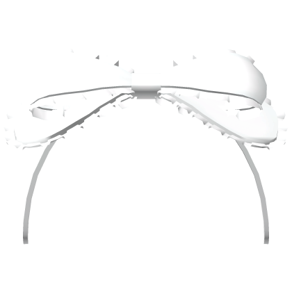𐔌 𖹭 big doll headband bow white Roblox item