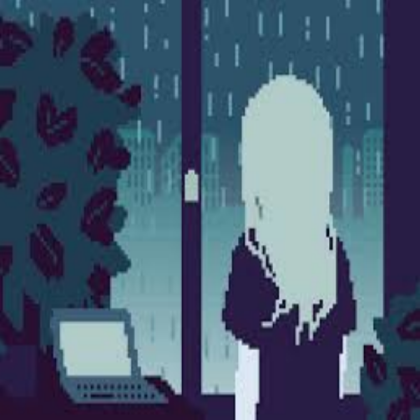 Rainy Day Pixel Art Roblox decal