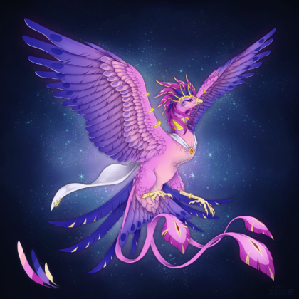 Purple Phoenix Roblox decal