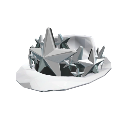 White Sparkle Fedora & Silver King Of The Night Roblox item
