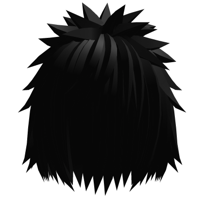 Spiky Anime Boy Hair (Black)