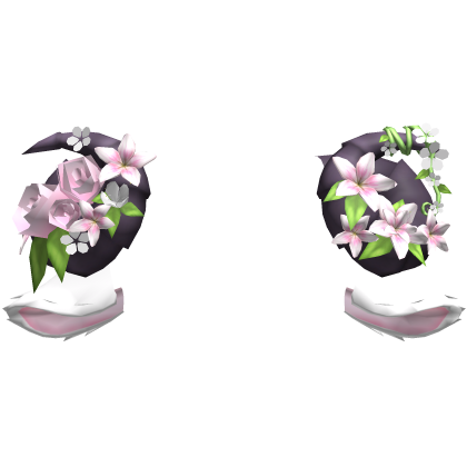 Pink Goat Sheep Flowery Purple Horns w Ears Roblox item