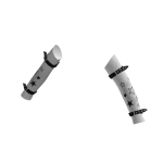 Y2k White Gothic Arm Warmers w Stars
