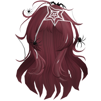 Grey Messy Spider Web Halloween Hair Roblox item