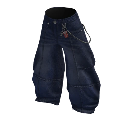 【RTF】FACTOTUM CRASH DENIM BAGGY PANTS Blue Baggy Ferrari Jeans | Roblox Item - Rolimon's