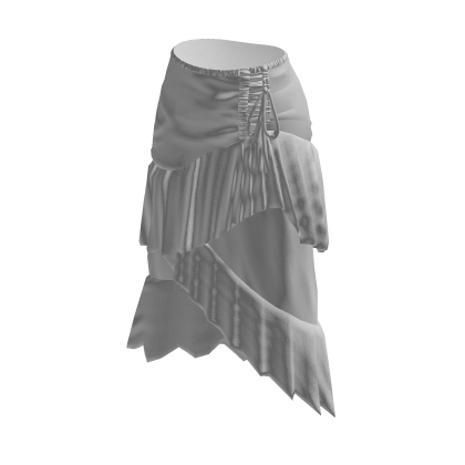 Y2K Coquette Layered Ruffle Skirt (White) thumbnail