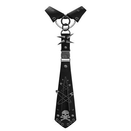 black y2k tie