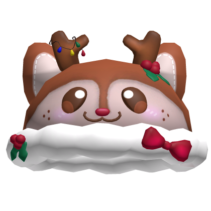 Cute silly winter christmas reindeer kawaii hat