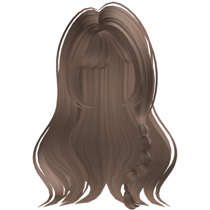 Wispy Dreamy Lush Hair with Braid (Milktea) Roblox item