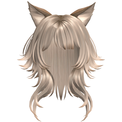 Cat Ear Wavy Hair - Champagne Blonde