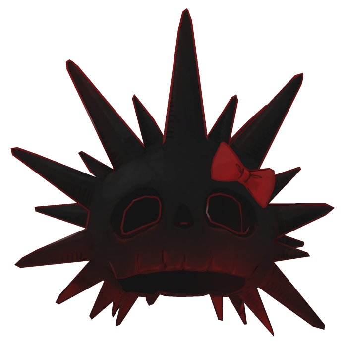 Spiky Skull Head (Black)