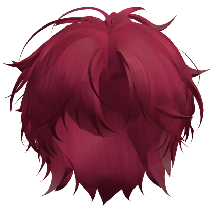 Red Korean Idol Messy Hair