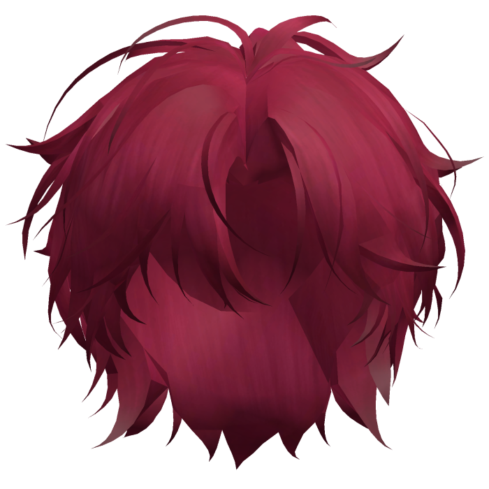 Red Korean Idol Messy Hair