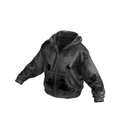 Gray Thrashed Vintage Oversized Hoodie