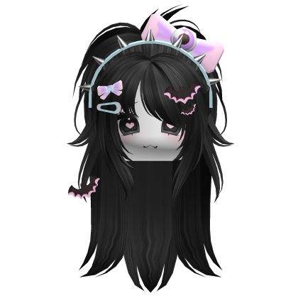Y2K Igari Grunge Pastel Goth Pony (Black V2) Roblox item