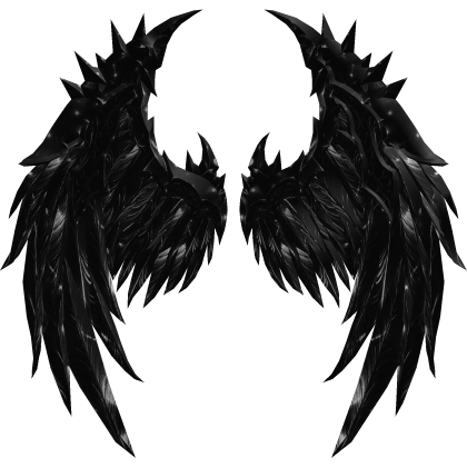 Dark Black Angel Wings thumbnail