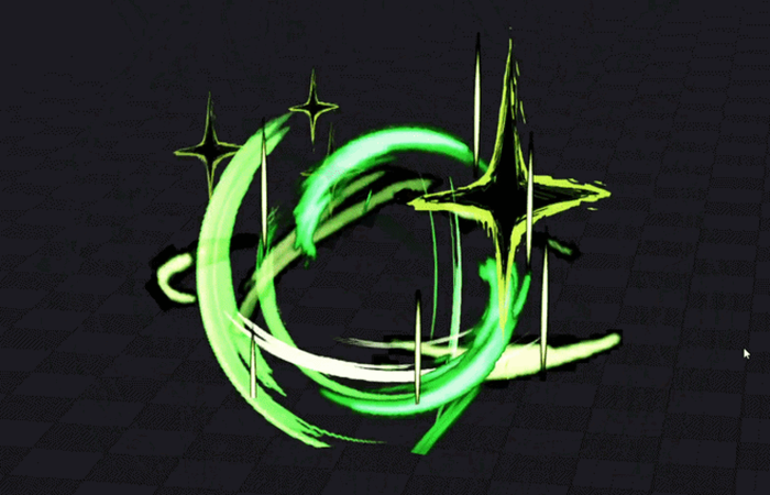 Green Slash Combat VFX preview 1