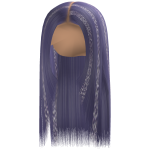 Buss Down Layered Bang [Lavender Cheetah Print]